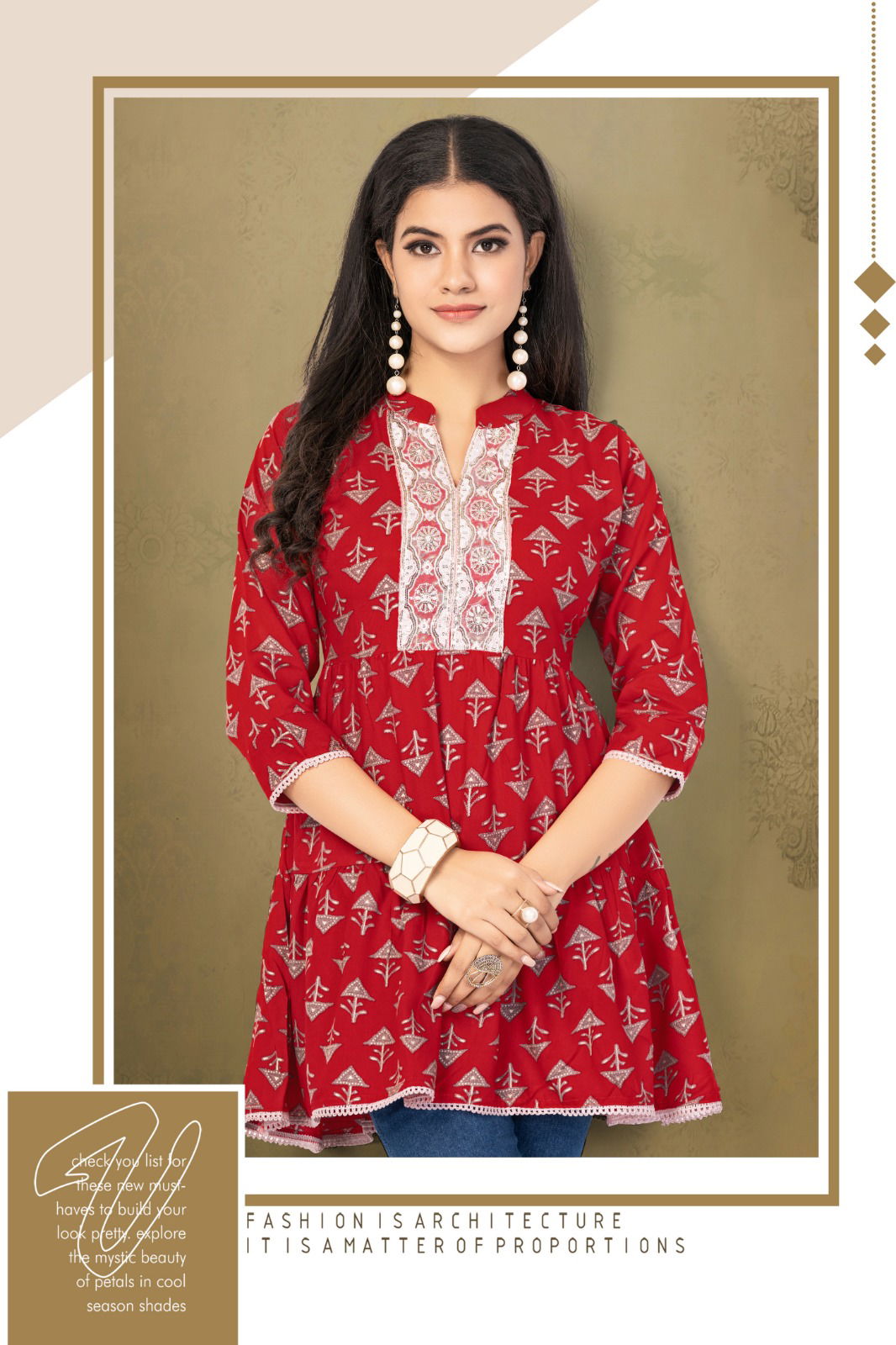 Shefali 3 By Hirwa Western Short ladies Top Wholesale Market in Surat